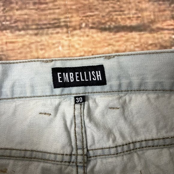 EMBELLISH NYC Jeans Size 30 Mens Distressed Denim W9 Aventador Skinny Fit - Picture 6 of 10